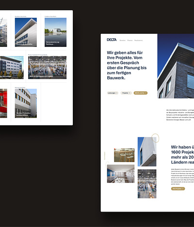 Delta Gruppe: Rebranding agency branding design layout mockup ui ux web website
