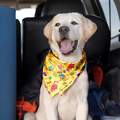 Free Dog Bandana Mockup PSD Template