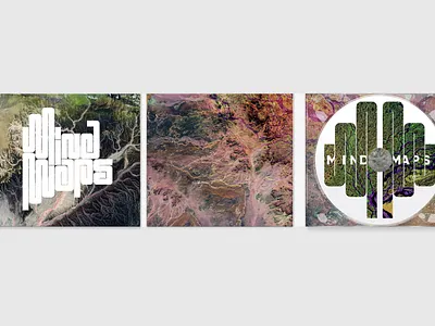 MIND MAPS CD artwork (3/6) compact disc design graphic design music package design vector