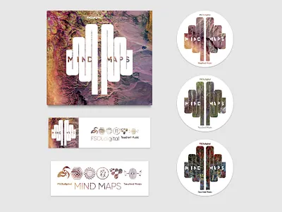 MIND MAPS CD artwork (6/6) album art album cover design graphic design logo music sticker vector