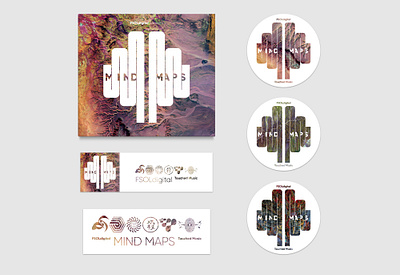 MIND MAPS CD artwork (6/6) album art album cover design graphic design logo music sticker vector