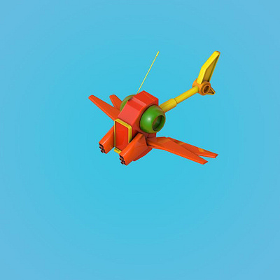 Helicopter Dragonfly 3d animation apple characterdesign concept design graphic design illustration isometric logo