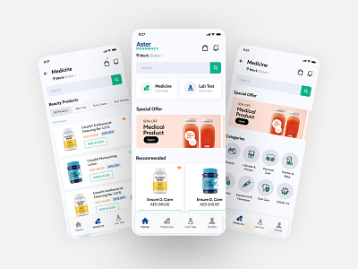 Modern medical app designs app clean color design dribbble illustration medical ui ux