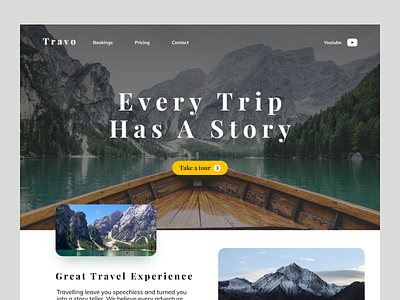 Travel Website Design app branding design icon illustration logo ui ux vector web