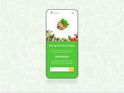 Health food store Landing Page - Mobile