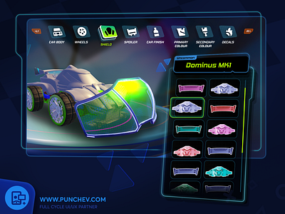 Turbo Golf Racing UI Design branding design gui icons illustration interface logo punchev ui ux