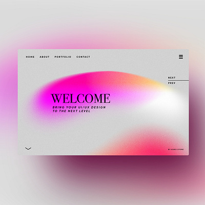 Chroma Grainy Gradient Textures branding design gradient gradients grainy graphic design photoshop retro typography ui ux vivid website