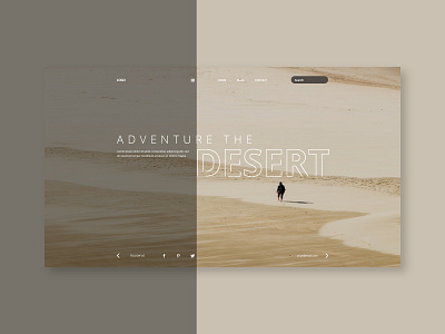 Free Download Desert Adventure Landing Page Design desert landing page ui ux web design web development