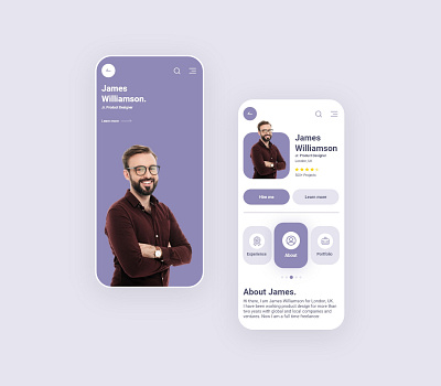 Daily UI 006 - User Profile art branding design graphic design minimal ui ux