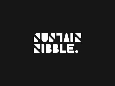 SustainNibble | Branding design logo typography