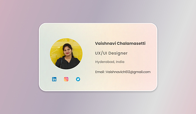Contact Card- UX/UI brand branding businesscard design card clean contact card design logo minimal design simple card typography