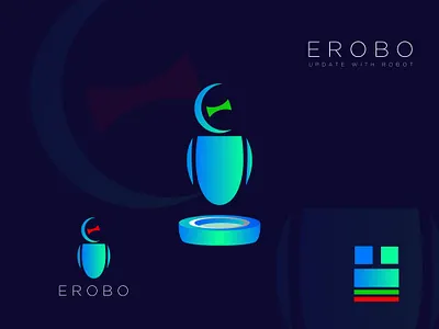 EROBO branding branding design business logo design illustration logo logo design minimal logo minimalist logo modern logo tech ui ux vector