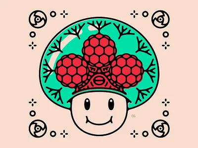 Metroid Toad design flat gaming illustration line art logo mario metroid minimal nintendo offset tattoo toad vector video games wit