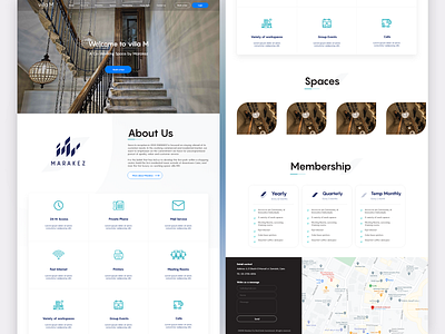 Landing Page "Villa M" design landing page ui ux website