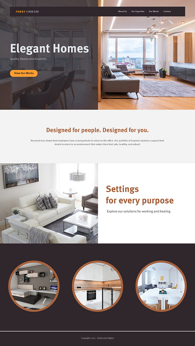 Forsy Funiture UI Design branding design logo ui ux