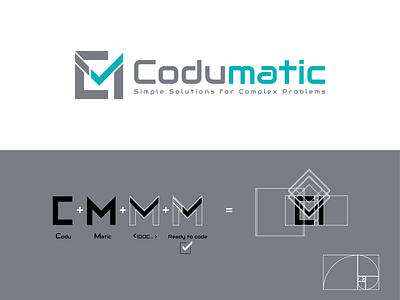 Codumatic logo - Brand Mark Concept branding design illustration logo