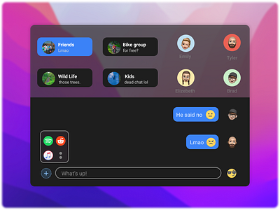 iMessage - redesign graphic ui web