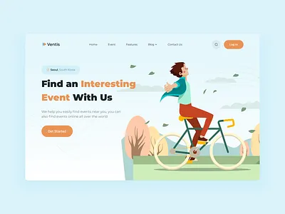 Event Landing Page banner community community app event event app friendly group hero image heroimage landing page minimalist ui design uidesign uiux ux design web web design webbuilder webdesign website