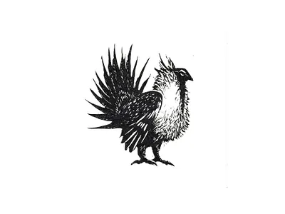 Grouse Mark branding design illustration illustrator logo mark printmaking