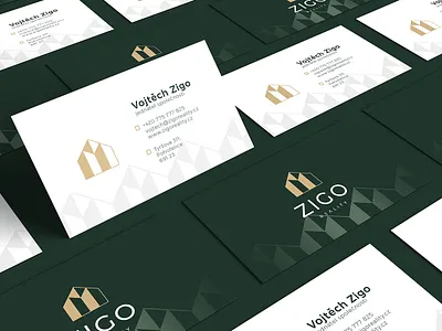 LOGO FOR REAL ESTATE COMPANY brand branding building design estate gold green hause logo design modern vector