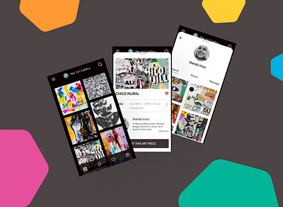 Art Gallery App android app app design art art gallery design uidesign uiux uiuxdesign ux