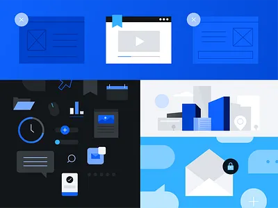 collage 04 chatting collage computer design flat flat design illustration modal tech wfh