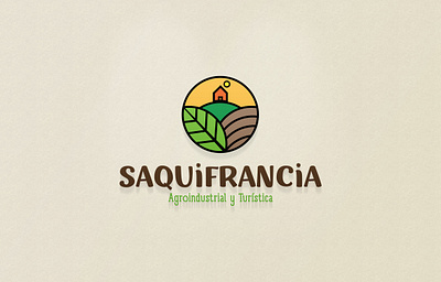 logo Saquifrancia cacao cocoa farm logo logotipo shot vector