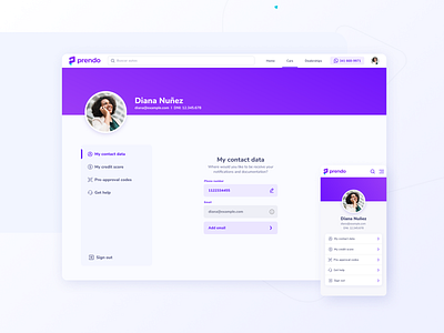 Profile page app app design branding design figma marketplace product design profile ui ux web web design website