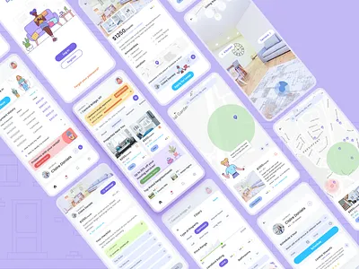 My Safe Stay app design figma ls store grpahics real state real state app real state design real state ui rent design rental app ui