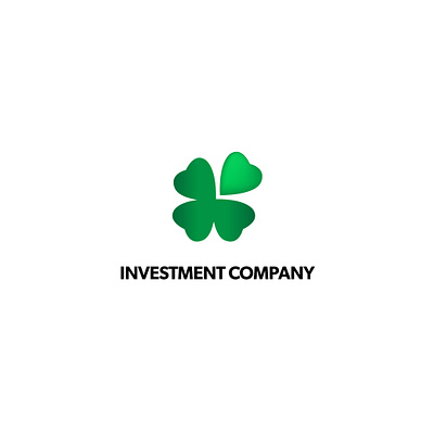 Investment company logo concept brand branding business design finance gradient gradient logo graphic design green icon illustration illustrator logo luck money new logo pen pen tool vector