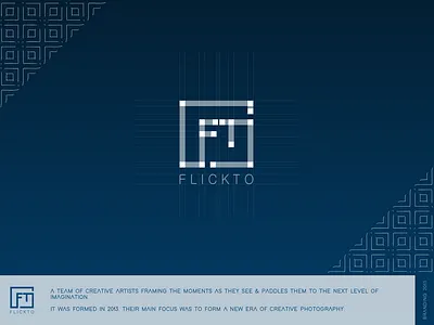 FLICKTO - Creative Photography brand brand identity branding graphic design illustration logo