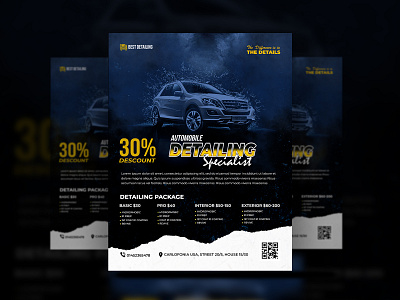 Auto detailing Instagram flyer design ads auto auto repair banner design car ads car diagonistic car max car polish detailer detailing digital flyer eflyer instagram flyer instagram post leaflet poster social media flyer