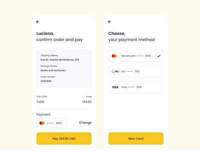 Payment Checkout app ui ux