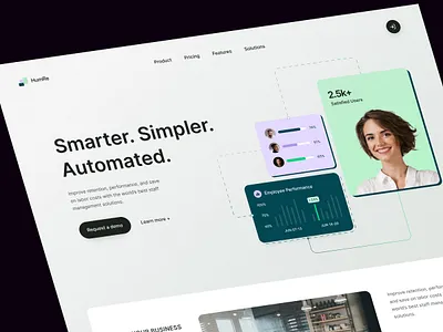 HumRe - HRM SaaS Platform hr hrm human resources platform product design product page saas software as a service tool ui ui design uiux user experience user interface user interface design ux ux design ux ui design uxuidesign
