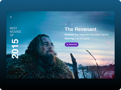 Daily UI #063 - Best of 2015 063 2015 bestof challenge dailyui dailyuichallenge movie revenant uidesign