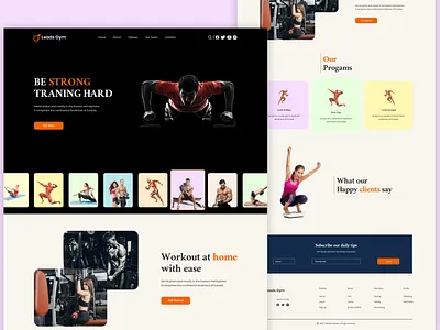 Fitney - Personal Trainer Landing Page #19 bodybuilding fitness club homepage landing page training weightloss yoga ui ui design website ux ux ui health fitness gym ux design ui design website ux ui health ux ui health fitness web design web site design website website design weightloss workout yoga