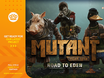 Mutant Year Zero: Road to Eden UI Design branding design gui icons illustration interface logo punchev ui ux