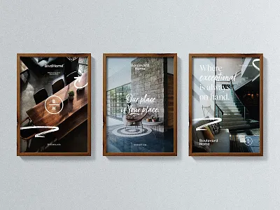 BlvdHome System branding brush home goods layout typography