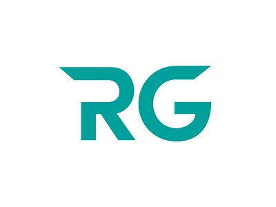 Logo for Ryan Gray Design - Lighting and Visuals design letters lighting logo logotype rg rg logo teal typography