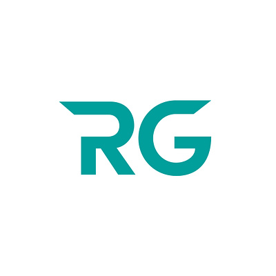 Logo for Ryan Gray Design - Lighting and Visuals design letters lighting logo logotype rg rg logo teal typography