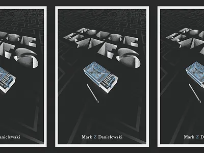 House of Leaves Poster book cover horror house of leaves illustration illustrator matchbook poster typography vector