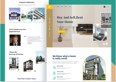 Real Estate Landing Page app uiux balding hompage house desing web app uiux home balding hompage house hompage house hotel house real estate agency room ui home balding hompage house uiux web app uiux