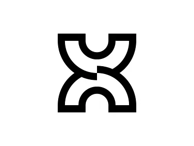 X logo mark brand branding design graphic design logo logo design minimal modern