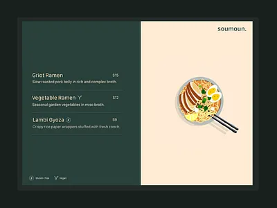 Haitian-Japanese Restaurant Menu branding design graphic design