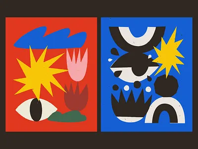 Somebody turn down the sun art design doodle fun hot illustration shapes sun texture vector