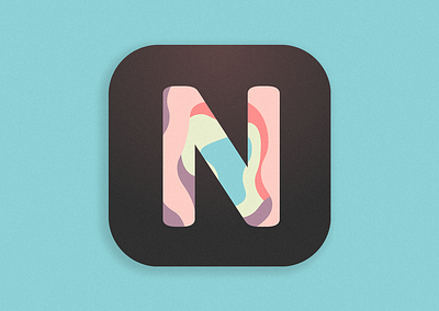 "N" Icon design icon illustration logo