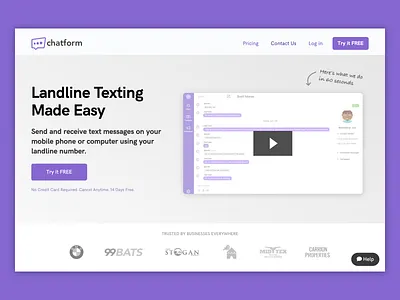 Chatform Homepage Revamp design homepage ui ux