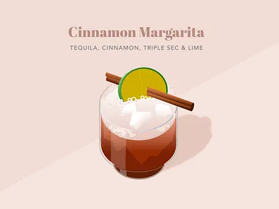 Smokey margarita vector illustration branding design drink icon illustration logo ui vector