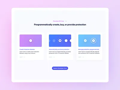 Developer Guide Web Section branding crypto design developer ethereum ui