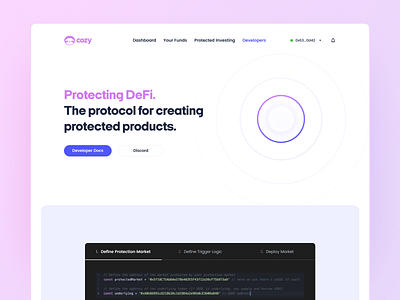 Developing with Cozy branding crypto defi design developer ethereum ui web 3.0